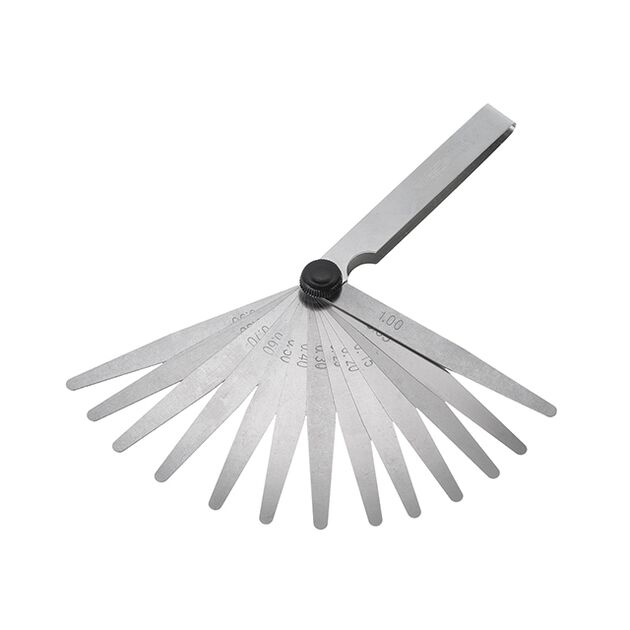 Щуп для вимірювання зазорів, 0.05-1.0 мм, 13 шт INTERTOOL AT-0001, фото , зображення 2 | SNABZHENIE.com.ua