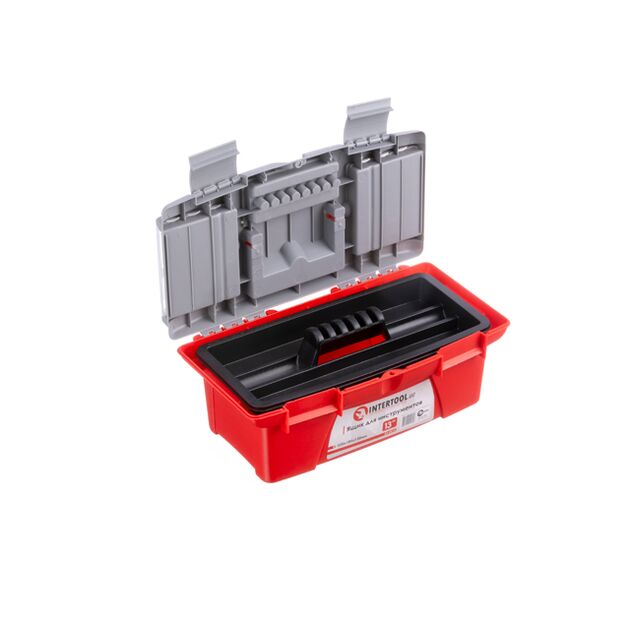 Ящик для инструментов, 13" 335*185*130 мм INTERTOOL BX-0413, фото , зображення 2 | SNABZHENIE.com.ua