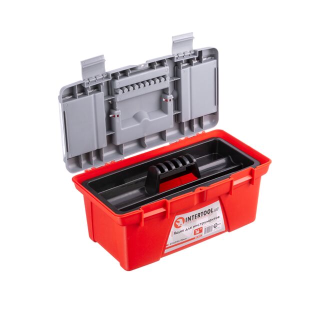 Ящик для инструментов INTERTOOL BX-0416, 16 415*210*190 мм, фото , изображение 2 | SNABZHENIE.com.ua