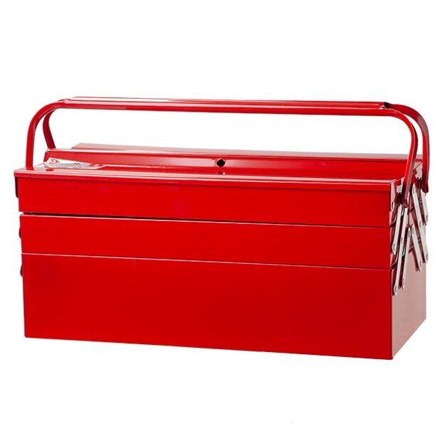 Ящик для інструментів металевий 450 мм, 5 секцій INTERTOOL HT-5045, фото  | SNABZHENIE.com.ua
