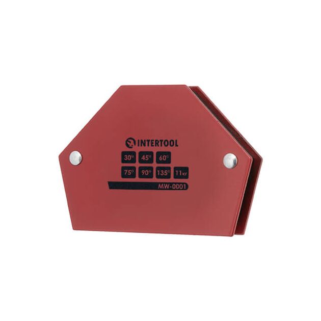 Держатель магнитный для сварки трапеция, 30°, 45°, 60°, 75°, 90°, 135°, 11 кг, 100*68*14 мм INTERTOOL MW-0001, фото  | SNABZHENIE.com.ua