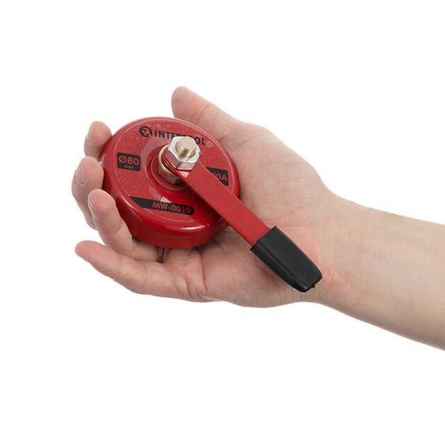 Контакт магнітний з ручкою Ø80 мм 500 А INTERTOOL MW-0010, фото , зображення 3 | SNABZHENIE.com.ua