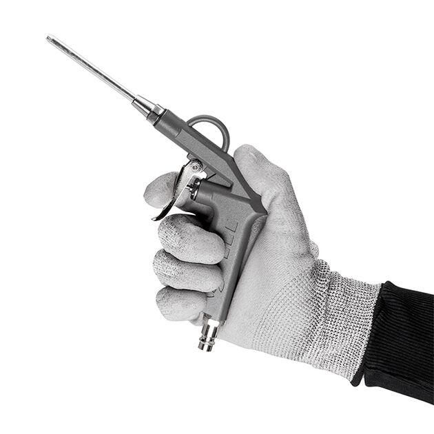 Пистолет продувочный короткий с насадкой 80 мм INTERTOOL PT-0803, фото , изображение 3 | SNABZHENIE.com.ua