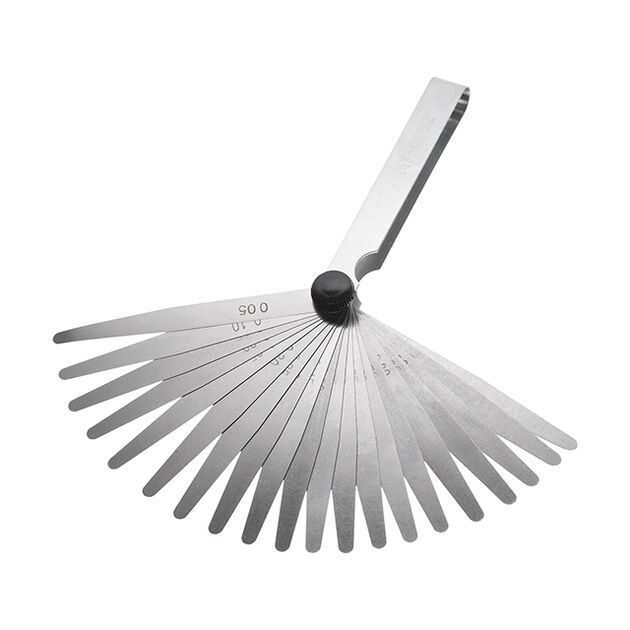 Щупы для измерения зазоров 0.05-1.0 мм, 20 шт, INTERTOOL AT-0002, фото , изображение 2 | SNABZHENIE.com.ua