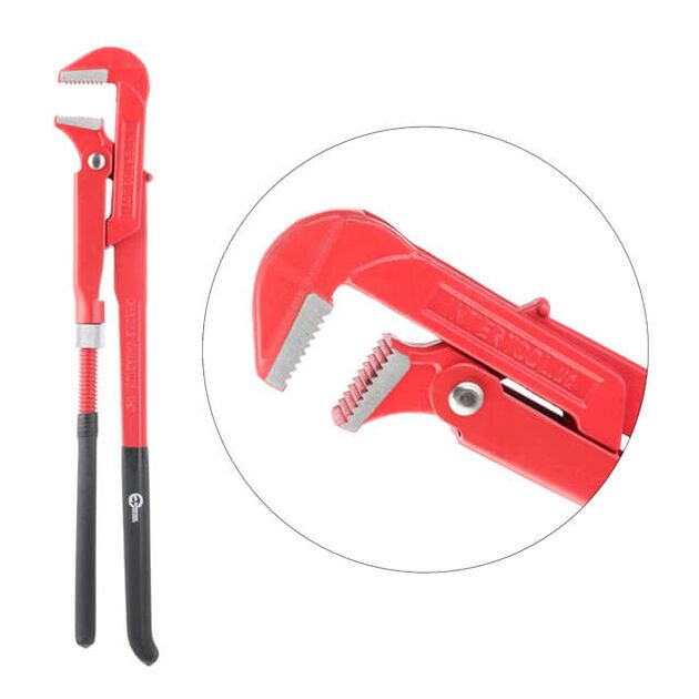 Ключ трубний 1.5" 90°, фото , зображення 2 | SNABZHENIE.com.ua