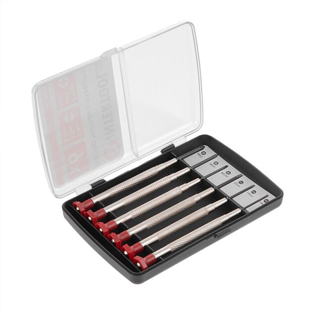 Набір годинникових викруток 6 шт. INTERTOOL HT-0436, фото  | SNABZHENIE.com.ua