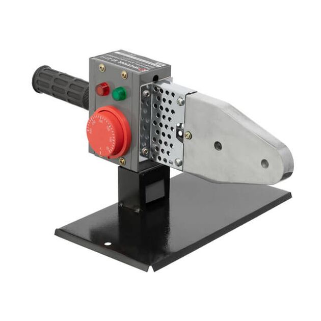 Паяльник для пластикових труб INTERTOOL RT-2111, 850 Вт, 0-300°C, насадки 20, 25, 32, 40, 50, 63 мм, металевий кейс, фото  | SNABZHENIE.com.ua