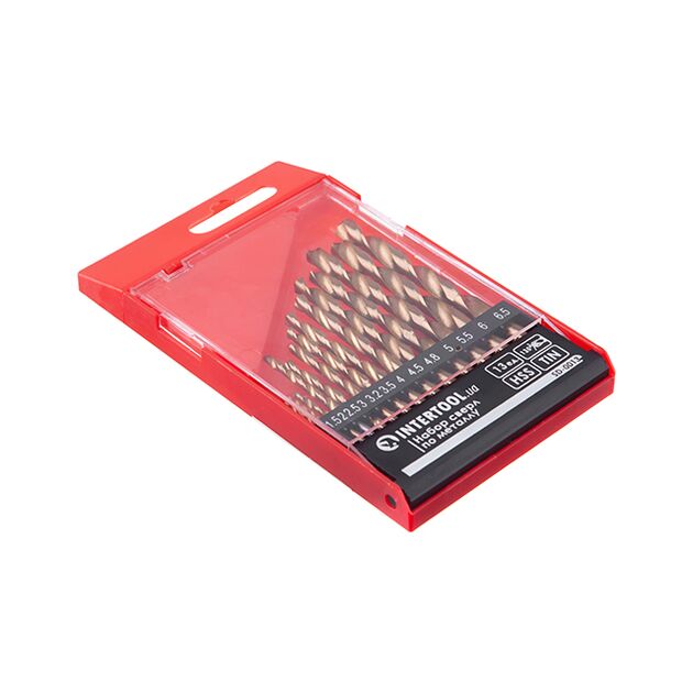 Сверла по металлу HSS 13 шт INTERTOOL SD-0013, фото , изображение 3 | SNABZHENIE.com.ua