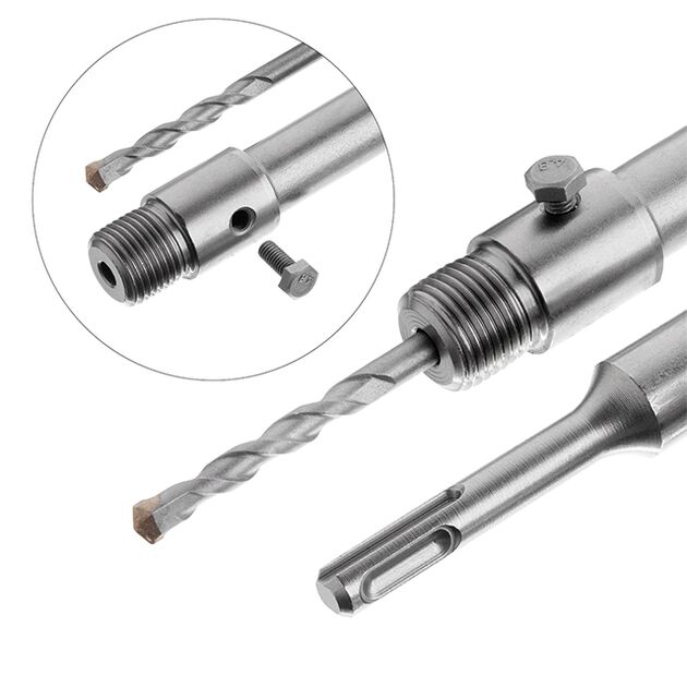 Переходник SDS Plus 100 мм для коронок INTERTOOL SD-0420, фото , изображение 3 | SNABZHENIE.com.ua