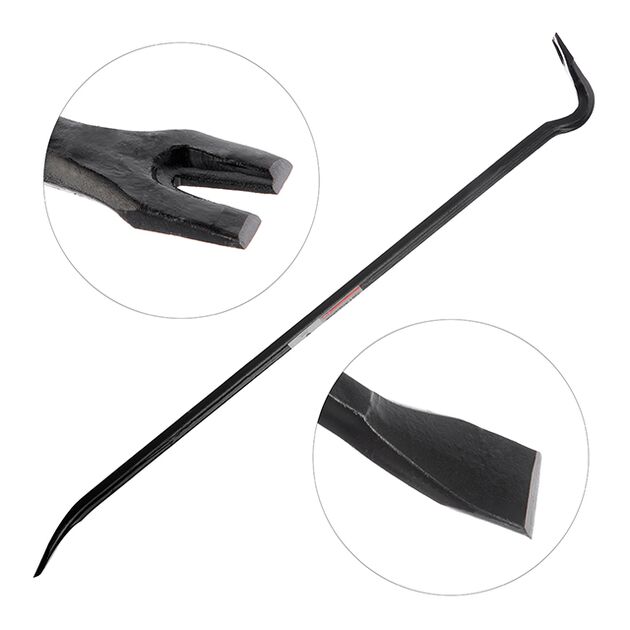 Лом с гвоздодером 800 мм INTERTOOL UT-4080, фото , изображение 3 | SNABZHENIE.com.ua