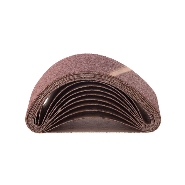 Лента шліфувальна 75x457мм, зерно 40, уп. 10 шт. INTERTOOL BT-0304, фото , зображення 2 | SNABZHENIE.com.ua