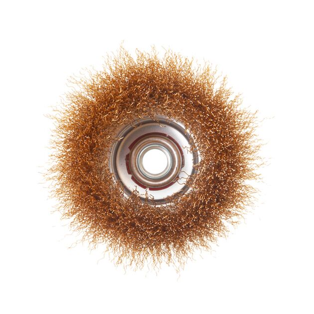 Щетка чашечная 100 мм для УШМ, М14 (витая проволока) INTERTOOL BT-1101, фото , изображение 2 | SNABZHENIE.com.ua