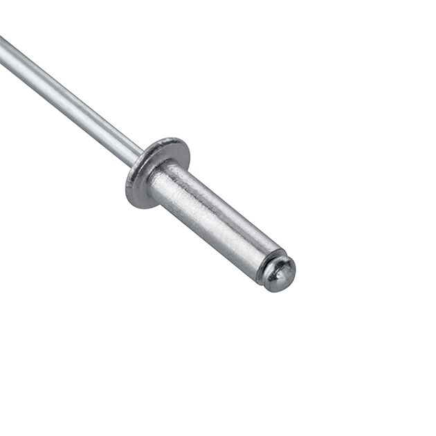 Заклепка алюминиевая 3,2x12 мм, 50 шт, INTERTOOL RT-3212, фото , изображение 3 | SNABZHENIE.com.ua