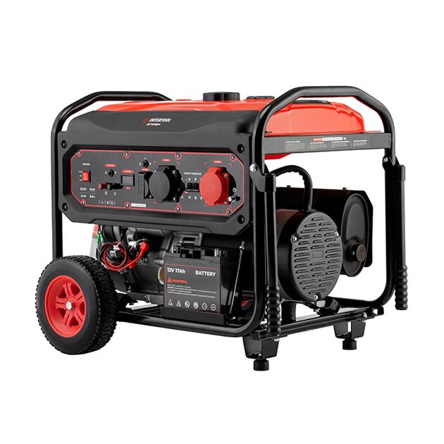 Генератор бензиновий 9/10 кВт, 400/230 В, DUAL POWER, бак 25 л, електро/ручний старт, мідна обмотка, STORM, фото  | SNABZHENIE.com.ua