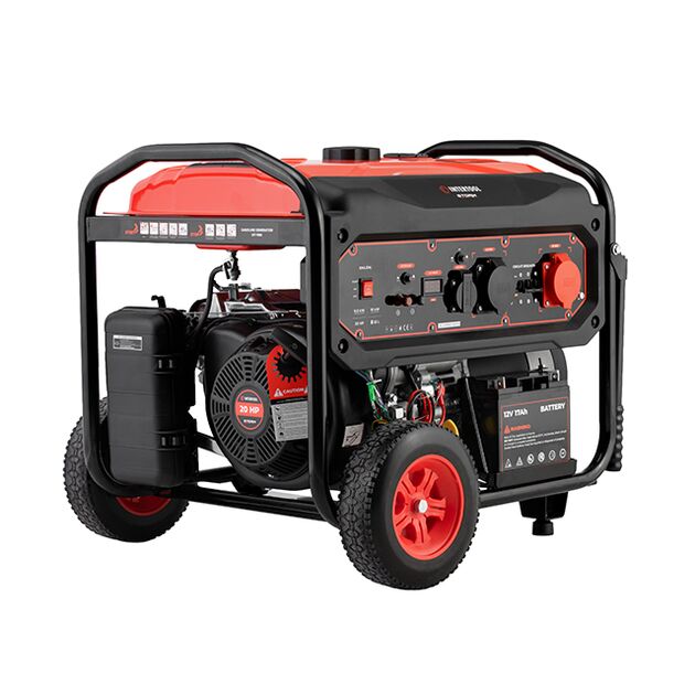 Генератор бензиновий 9/10 кВт, 400/230 В, DUAL POWER, бак 25 л, електро/ручний старт, мідна обмотка, STORM, фото , зображення 2 | SNABZHENIE.com.ua