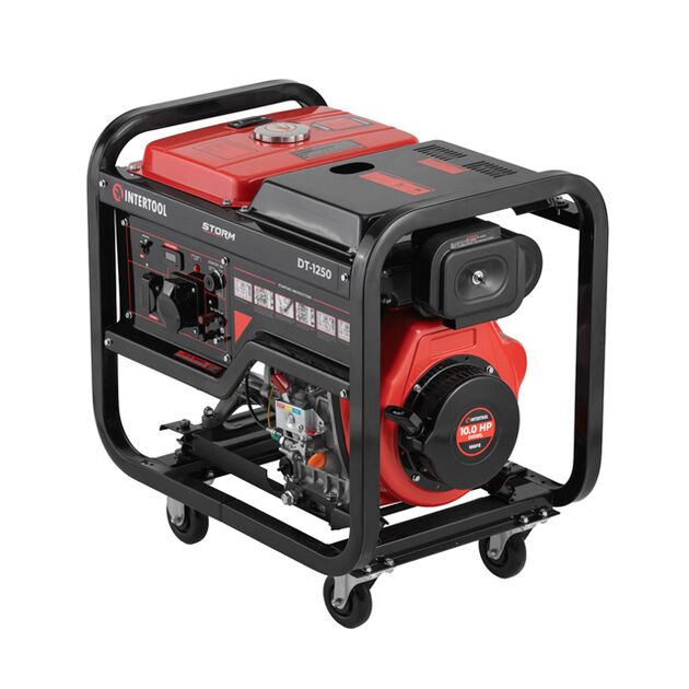 Генератор дизельний 5/5.5 кВт, 220 В, 12.5 л, електро+ручний старт, мідна обмотка, STORM, фото , изображение 2 | SNABZHENIE.com.ua