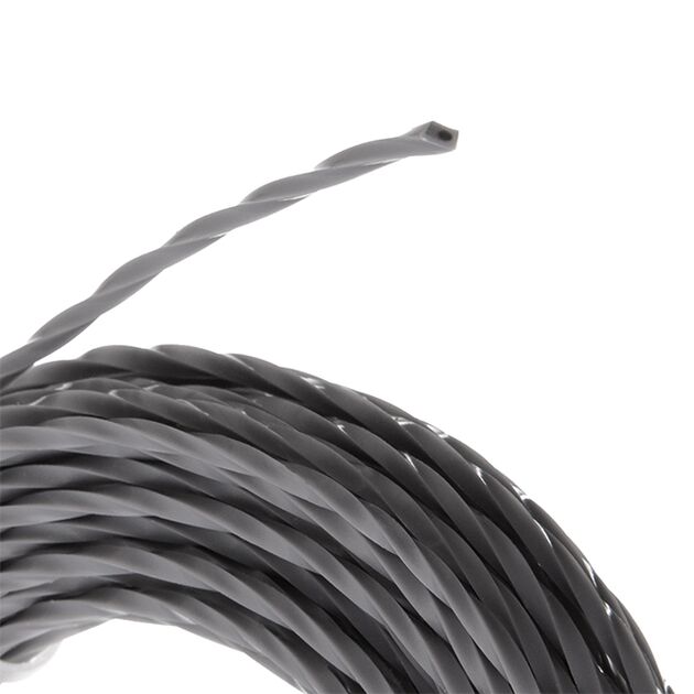 Квадратная армированная леска для триммера 1.6 мм*15 м INTERTOOL DT-2326, фото , изображение 3 | SNABZHENIE.com.ua