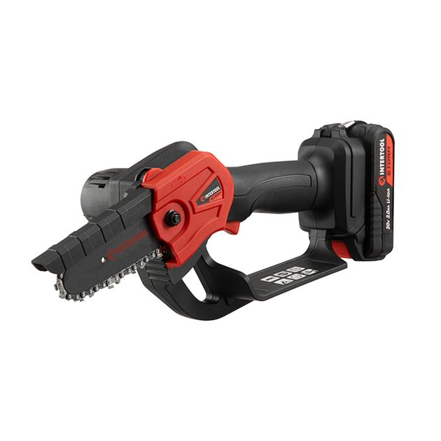 Мини-аккумуляторная цепная пила 20 В, шина 10 см, 4 м/с, литий-ион, 2.0 Ач, ЗУ 2А, STORM INTERTOOL WT-9109, фото  | SNABZHENIE.com.ua