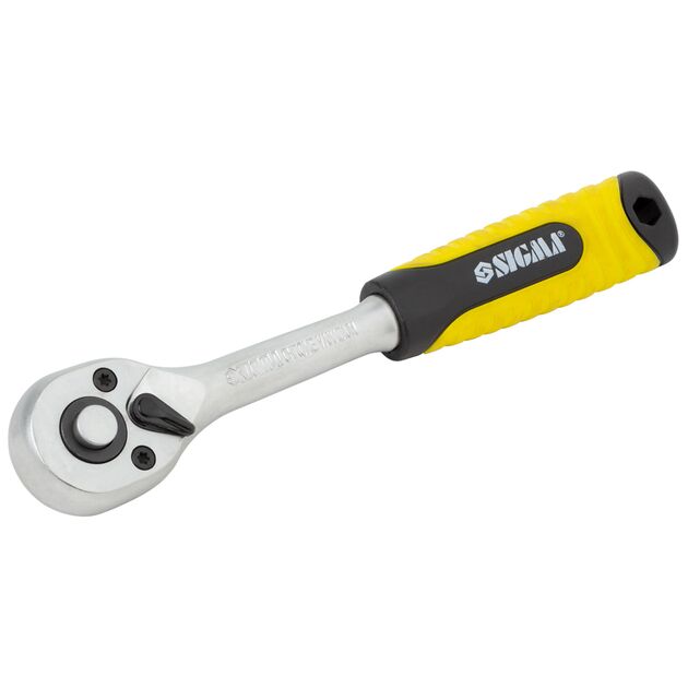 Набір насадок торцевих 1/4 + ключ-трещотка і подовжувач 12 шт CrV SIGMA (6003501), фото , зображення 3 | SNABZHENIE.com.ua