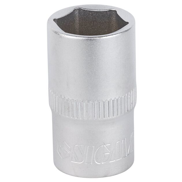 Шестигранная короткая насадка 1/2" 16мм CrV mid SIGMA, фото , изображение 2 | SNABZHENIE.com.ua