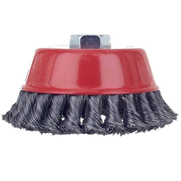 Щітка проволочная чашеобразна 125мм М14*2мм (сталева витая) SIGMA (9026121), фото , зображення 2 | SNABZHENIE.com.ua