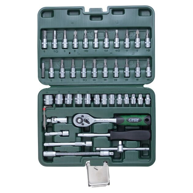 Набор бит и насадок 1/4" 46шт GRAD (6004015), фото , изображение 3 | SNABZHENIE.com.ua