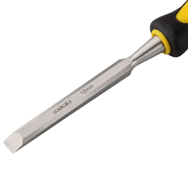 Ударная стамеска 12мм с двухкомпонентной ручкой CrV SIGMA, фото , изображение 2 | SNABZHENIE.com.ua