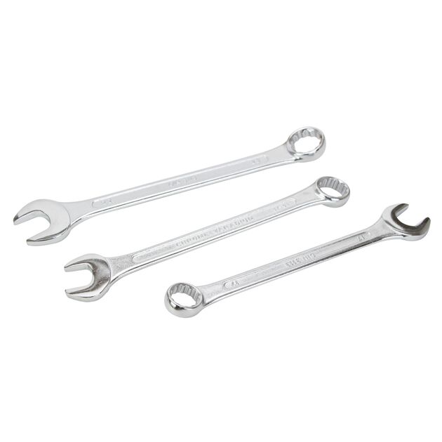 12 ключей рожково-накидных 6-22мм CrV, полированные SIGMA (6010201), фото , изображение 2 | SNABZHENIE.com.ua