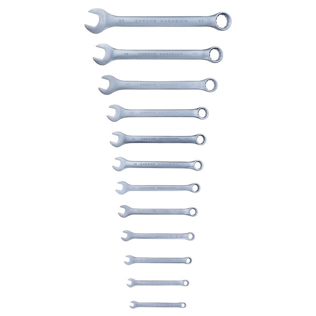Ключи рожково-накидные 12 шт 6-22 мм CrV SIGMA (6010121), фото , изображение 3 | SNABZHENIE.com.ua