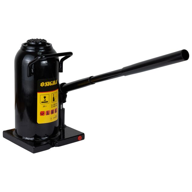 Домкрат гідравлічний бутилочний 20т H 242-452мм SIGMA (6101201), фото , зображення 3 | SNABZHENIE.com.ua