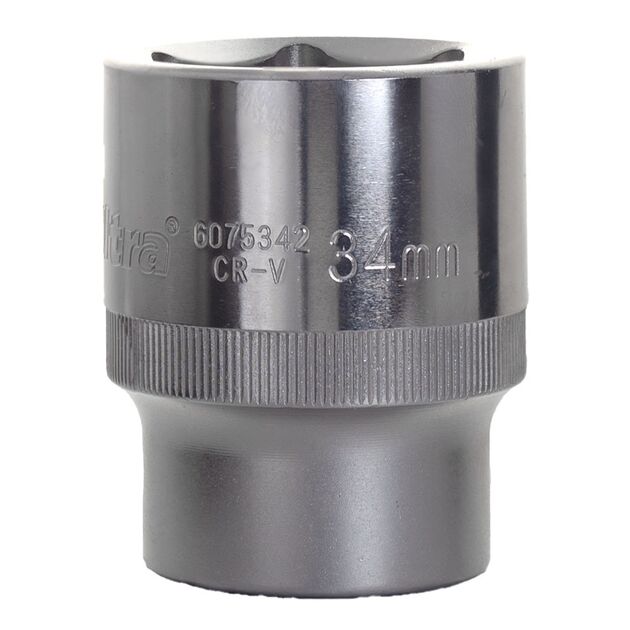 Насадка CrV ULTRA шестигранная 3/4" 34мм (6075342), фото , изображение 3 | SNABZHENIE.com.ua