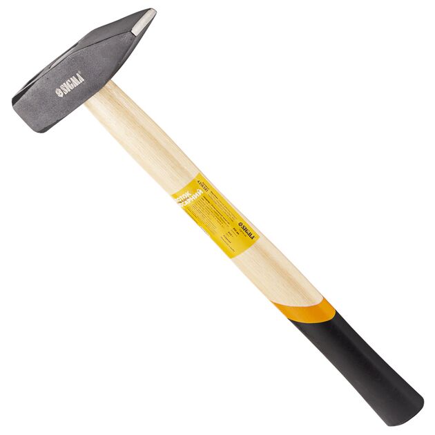 Молоток слесарный 800г, деревянная ручка (дуб) SIGMA, фото , изображение 3 | SNABZHENIE.com.ua