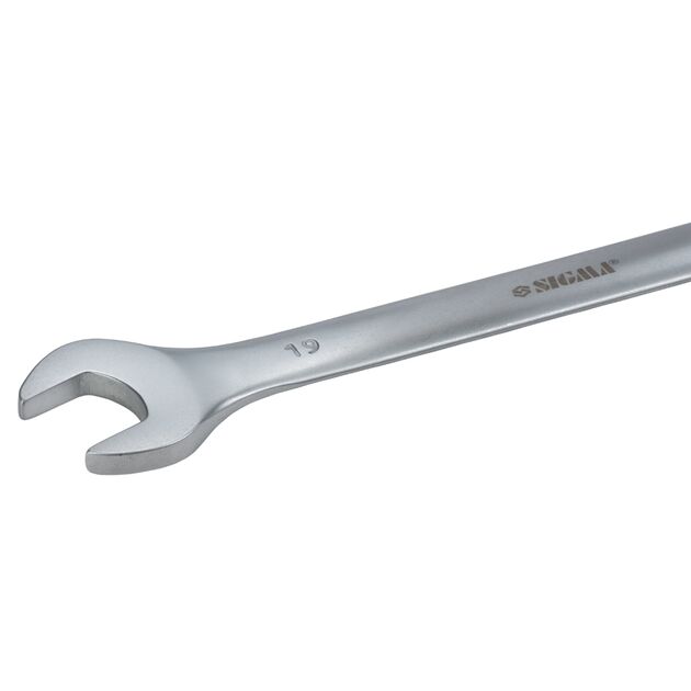 Ключи рожково-накидные 8шт 6-19мм CrV satine SIGMA, фото , изображение 3 | SNABZHENIE.com.ua