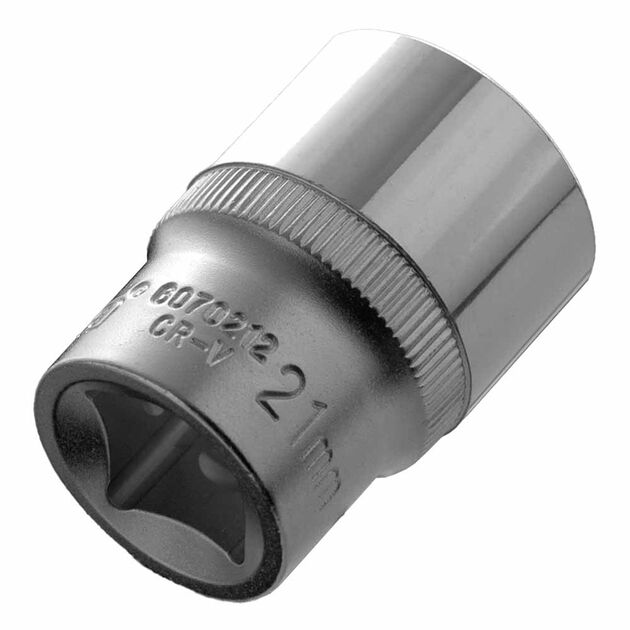 Насадка шестигранна коротка 1/2" 21мм CrV ULTRA (6070212), фото , зображення 2 | SNABZHENIE.com.ua
