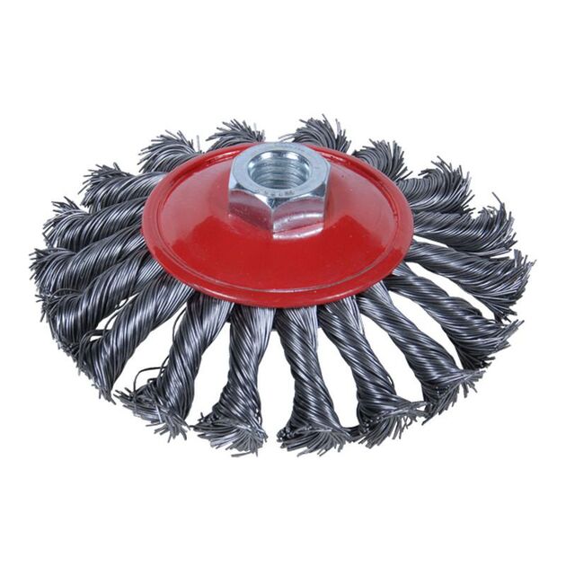 Щетка проволочная конусная 115мм М14*2мм SIGMA (9024111), фото  | SNABZHENIE.com.ua