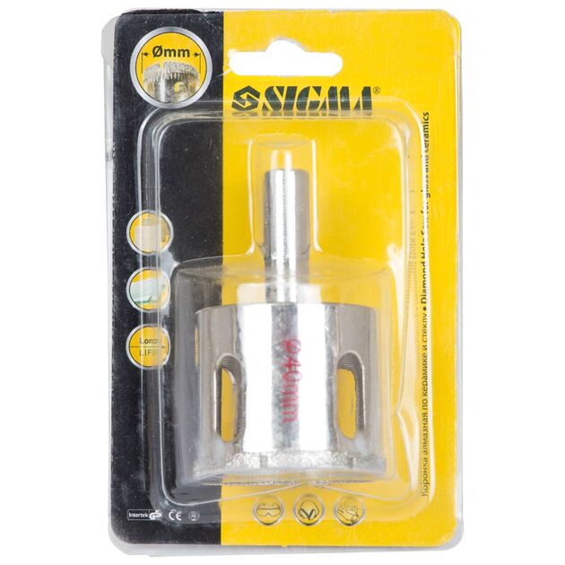 Алмазные коронки по керамике и стеклу 40мм SIGMA (1541401), фото , изображение 2 | SNABZHENIE.com.ua