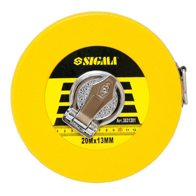 Рулетка стекловолокно 20м SIGMA (3831201), фото  | SNABZHENIE.com.ua