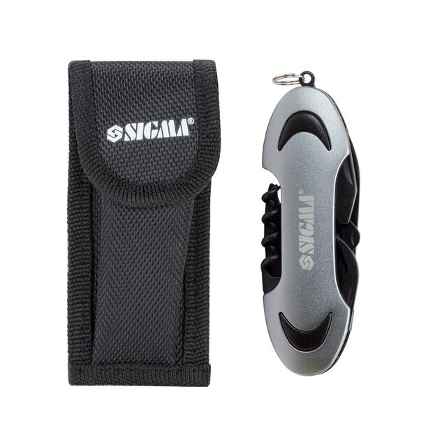 Мультиинструмент нож 10в1 с чехлом SIGMA (4375531), фото , изображение 2 | SNABZHENIE.com.ua