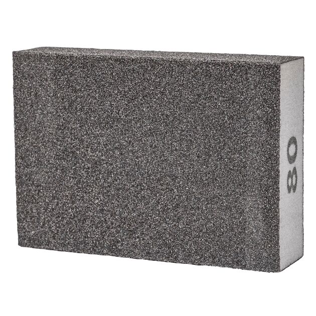 Шлифовальная губка четырехсторонняя 100x70x25мм P80 SIGMA, фото , изображение 2 | SNABZHENIE.com.ua