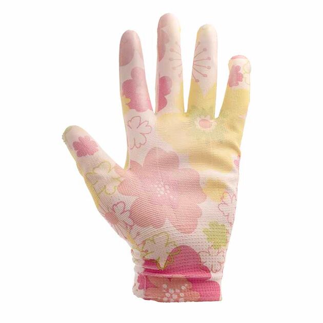 Перчатки с ПУ покрытием SIGMA (9446381) белые манжеты, фото , изображение 2 | SNABZHENIE.com.ua