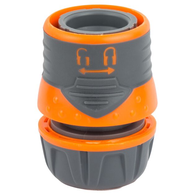 Коннектор 1/2" швидкоз'ємний для шланга 1/2" з замком (ABS+TPR) FLORA (5015464), фото , зображення 2 | SNABZHENIE.com.ua