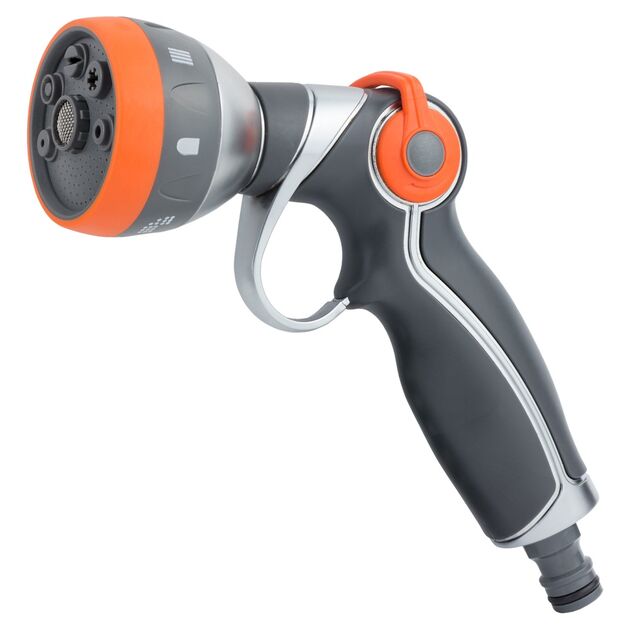 Пістолет-розпилювач 7-ми режимний плаваючий курок (AL+TPR) FLORA (5011394), фото , зображення 2 | SNABZHENIE.com.ua