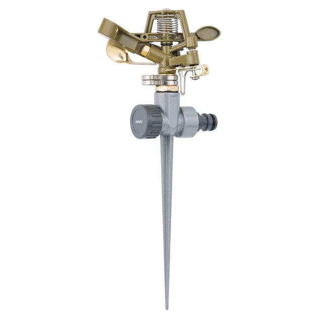 Импульсный дождеватель на колышке (BRASS+AL) FLORA 5013224, фото , изображение 2 | SNABZHENIE.com.ua