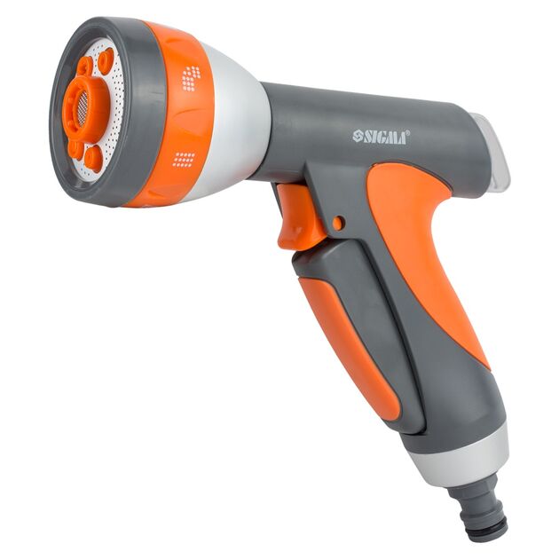 Пистолет-распылитель 7 режимов FLORA (ABS+AL+TPR) 5011274, фото , изображение 2 | SNABZHENIE.com.ua