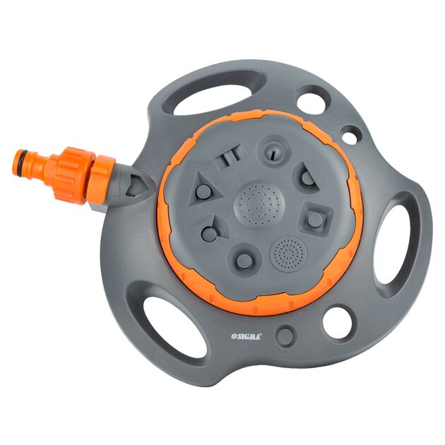 Дождеватель 8-ми режимный на пластиковой базе FLORA (5013714), фото  | SNABZHENIE.com.ua