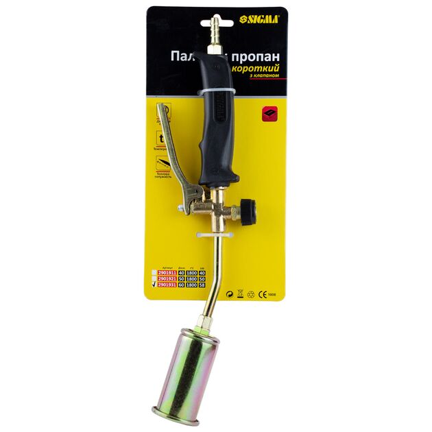 Горелка пропановая короткая с клапаном Ø60мм 420мм SIGMA, фото , изображение 3 | SNABZHENIE.com.ua