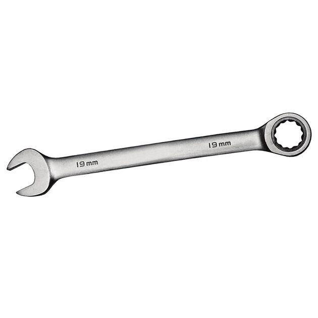 Ключ рожково-накидной трещоточный 21мм CrV polished SIGMA (6022211), фото  | SNABZHENIE.com.ua