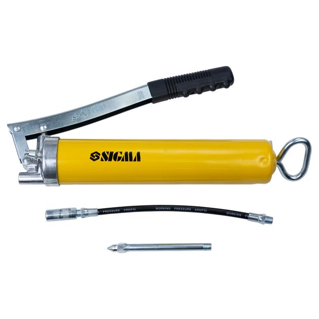 Шприц-масленка важільно-плунжерний 500мл з гнучким шлангом SIGMA (6300361), фото  | SNABZHENIE.com.ua