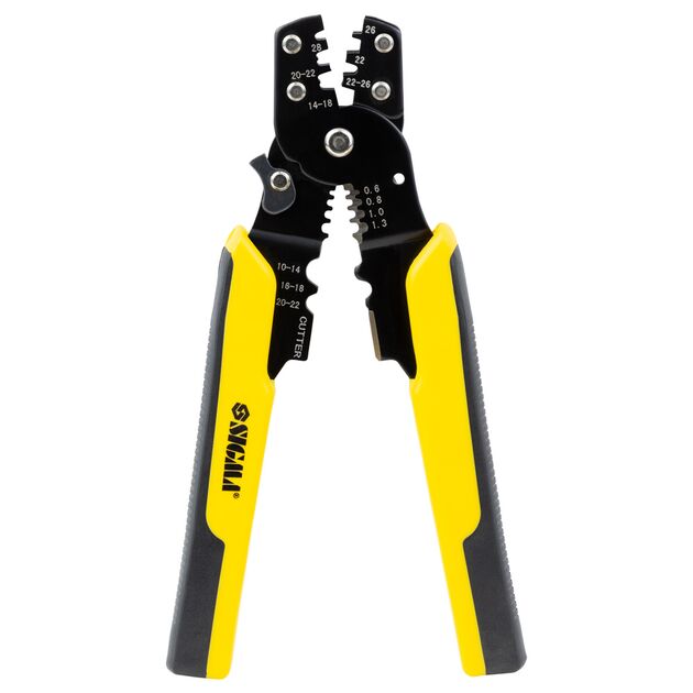 Клещи для опрессовки неизолированных клемм 0.5-6.0мм² SIGMA 185мм, фото , изображение 3 | SNABZHENIE.com.ua