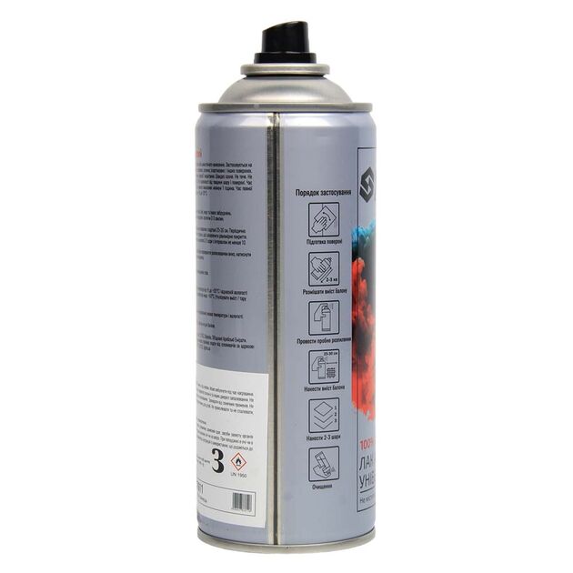 Лак акриловый аэрозольный 400мл глянец SIGMA (2737611), фото , изображение 2 | SNABZHENIE.com.ua